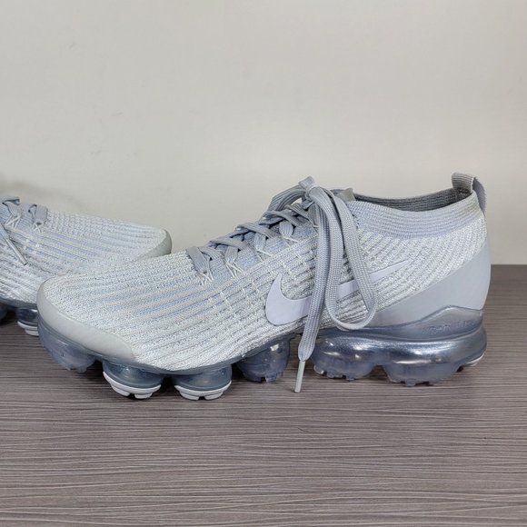Nike Air VaporMax Flyknit 3 Sneaker, Pure Platinum AJ6900-102, Mens Size 8 / 41 - Picture 6 of 10